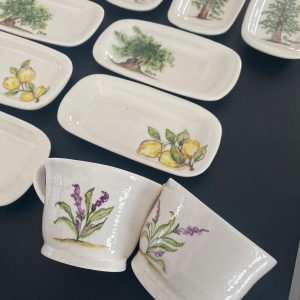 Cerámicas pintadas a mano.