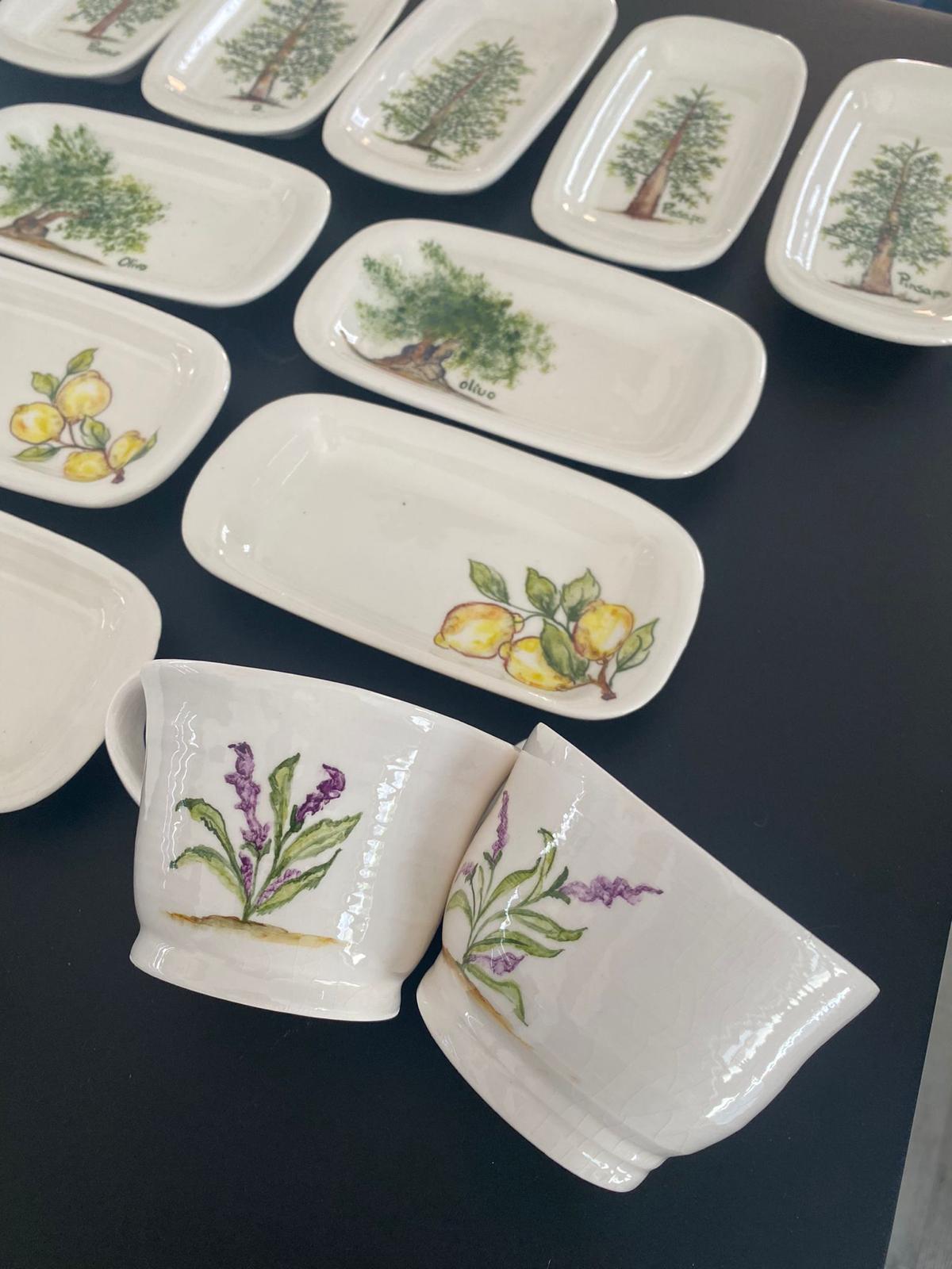 Cerámicas pintadas a mano.